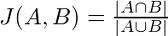 Jaccard formula