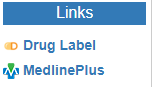 RxNav links for displaying other related information