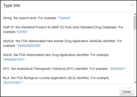 RxNav Identifier Information